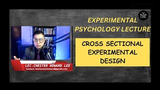 EXPERIMENTAL PSYCHOLOGY LECTURE CROSS SECTIONAL EXPERIMENTAL DESIGN [upl. by Theran965]