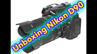 Nikon D90 DSLR Unboxing HD VIDEO  What is included with Nikon D90 DSLR [upl. by Capone]