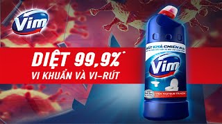 Nước tẩy bồn cầu amp nhà tắm VIM diệt khuẩn [upl. by Asfah]