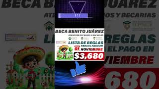 📌🎉Alumnos que no cumplan lo siguiente no reciben el pago de 3680 de la Beca Benito Juárez [upl. by Jeminah]