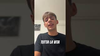 TUTTA LA VITA  GAZZELLE foryou cover pianocover cantante musica piano gazzelle indieitalia [upl. by Assirt]