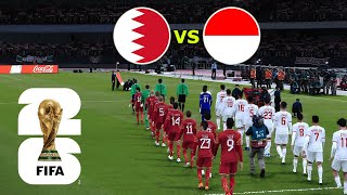 BAHRAIN vs INDONESIA  FIFA World Cup 2026 USA  Full Match All Goals  PES Gamepla [upl. by Mulderig417]