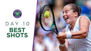 Ostapenko Fritz and some outrageous doubles  Best Shots  Day Ten  Wimbledon 2024 [upl. by Verbenia34]