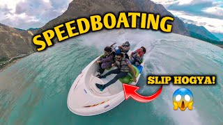 SPEEDBOATING Kartay Hua SLIP HOGYA😱 BAAL BAAL BACHA 😭SAFARNAMA Episode 7 [upl. by Olympia]