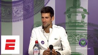 FULL Novak Djokovic post final Wimbledon 2018 press conference  ESPN [upl. by Courtnay]