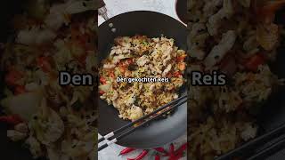 Rezept Gebratener Reis mit Gemüse backenmachtglücklich rezept familienrezepte feierabendküche [upl. by Pembrook]