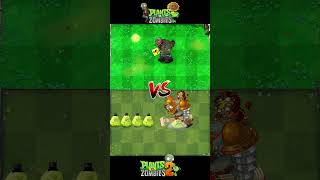 PVZ1 Vs PVZ2 Team Plants Vs Red eyes Gargantuar Zombie  Plants vs Zombies 2 pvz2 pvz2gameplay [upl. by Shreve]