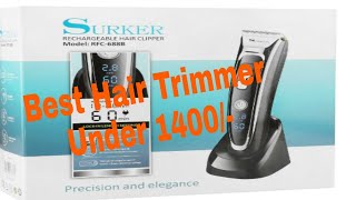 Surker Hair Trimmer with LED Display Unboxing and Hands on Review [upl. by Neisa]