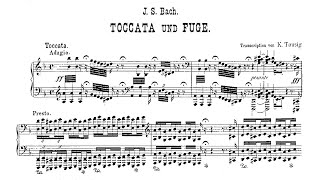 JS Bach Toccata and Fugue in D Minor BWV 565  Piano Transcription Tausig  Gina Bachauer 1957 [upl. by Ennovi]