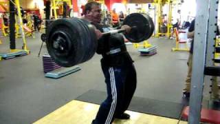 Derek Poundstone training for Mohegan 09 405lb axle [upl. by Alekal]