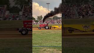 Epic Tractor Pull by the International tractorpulling tractor international diesel dieselpower [upl. by Arette]