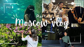 Moscow vlog Part1 Red square Isckon mandir Moskvarium Malls 2024 [upl. by Johny]