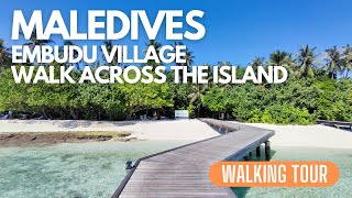 Maledives  Embudu Village walk across the island [upl. by Pump109]