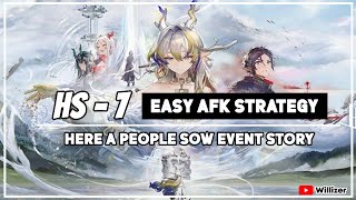 Arknights HS7 Easy AFK Strategy [upl. by Dremann577]