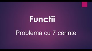 Functii – Functia de gradul 1 – Problema rezolvata – 7 cerinte diferite – Grafice [upl. by Jayson]