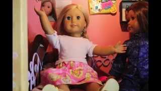 HOME ALONE WITH SOPHIE UH OH American Girl Doll Stopmotion [upl. by Nnaj]