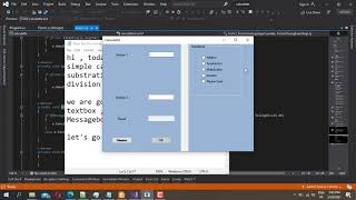 WinForms C CALCULETTE button labeltextboxradio buttonmessagebox [upl. by Eyr304]