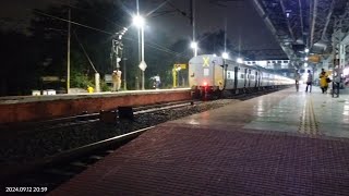 Bally 🚂 station Night Express Train Crossing [upl. by Lednyc]