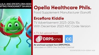 Erceflora Kiddie TV Ad 20232024 15s Philippines With December 2023 ASC Code Version CC [upl. by Einnep421]