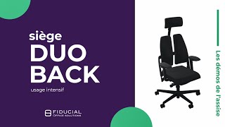 Présentation du siège de bureau ergonomique Duo Back avec accotoirs 4D [upl. by Grenier]