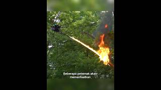 Mesin Terbang Penghancur Sarang Tawon teknologi drone shortvideo sarangtawon [upl. by Yraeg]