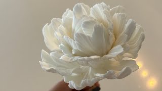 Fondant Peony Flower Tutorial [upl. by Selhorst]