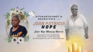 Livestream Uitvaartdienst amp Begrafenis van Joan Patricia Hope [upl. by Ayotahs120]