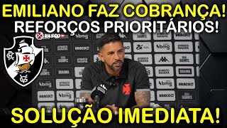 SOLUÇÃO IMEDIATA EMILIANO DIAZ FAZ COBRANÇA II REFORÇOS PRIORITÁRIOS II PAYET TIRA ONDA NO VASCO [upl. by Lananna]