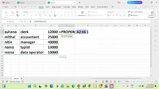 how to create first letter capital in excel exceltrick [upl. by Elbertine]