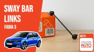 How to replace the sway bar links Fabia mk3 🚗 [upl. by Llertnek]