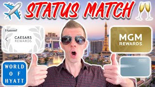 EXPIRED 4X ELITE STATUS MATCH Hyatt Wyndham MGM Caesars status match [upl. by Aicillyhp]