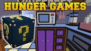 Minecraft THE SIMSPONS KITCHEN HUNGER GAMES  Lucky Block Mod  Modded MiniGame [upl. by Valsimot]