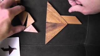 Whispered Tangram Puzzle Solving with Wooden Pieces Part2 for ASMR amp Relaxation [upl. by Wes]