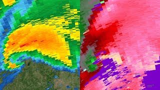 2024 TDWR Barnsdall Oklahoma Tornado Radar Loop [upl. by Aratihc639]