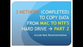 Method 2 Copy data from Mac to external hard drive  free FUSE MacFUSE [upl. by Atiuqan]