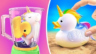 Is That a Unicorn Duck On The Beach 🦄🐥 Best Gadgets And Crafts For Your Summer Vacation [upl. by Aisset278]