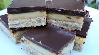 CHOCOLATE CARAMEL SLICE RECIPE [upl. by Hildebrandt]