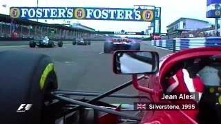 F1 Classic Onboard Jean Alesis first lap at the 1995 British Grand Prix [upl. by Roswell16]