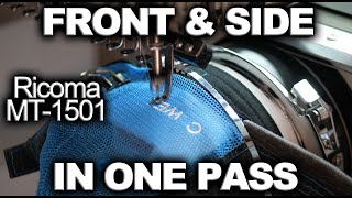 Embroidering Front amp Side of Hat in one pass  Ricoma MT1501 [upl. by Eniledgam890]