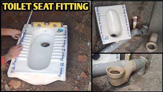 Indian toilet seat fitting  toilet seat installation [upl. by Ennayhc405]