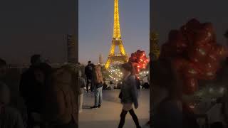 Eiffletower in night Paris France travelling [upl. by Alabaster]