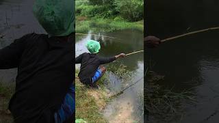 Rainfall river fishing 🐟 hunting fishingadventures shorts [upl. by Hait935]