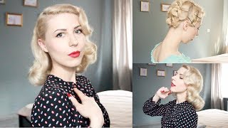 Pin Curl Set Tutorial and Brush Out l Vintage hairstyles [upl. by Stubstad]