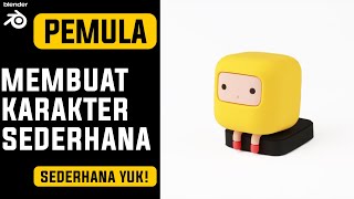 Pemula Modeling Karakter Sederhana dengan blender 28 [upl. by Quintina58]