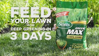 How to Get a Greener Lawn Using Scotts® Green MAX [upl. by Vonnie104]