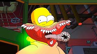 The Simpsons Los Simpson  Couch Gags Season 35 and Treehouse of Horror XXIV Couch Gag [upl. by Eytteb21]