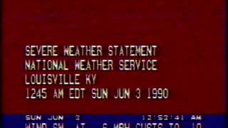 TWC 1990 6390 Tornado outbreak coverage [upl. by Kemme]