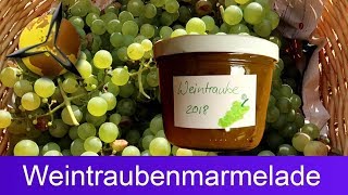 Weintraubenmarmelade selber machen  2 Rezepte [upl. by Llednew]