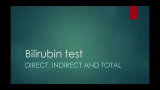 What is bilirubin test direct or indirect hyperbilirubinemia [upl. by Armillia]