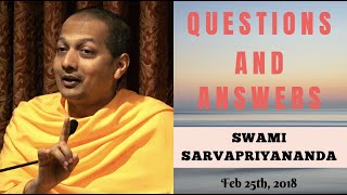 Ask Swami with Swami Sarvapriyananda  Feb 25th 2018 [upl. by Mok723]